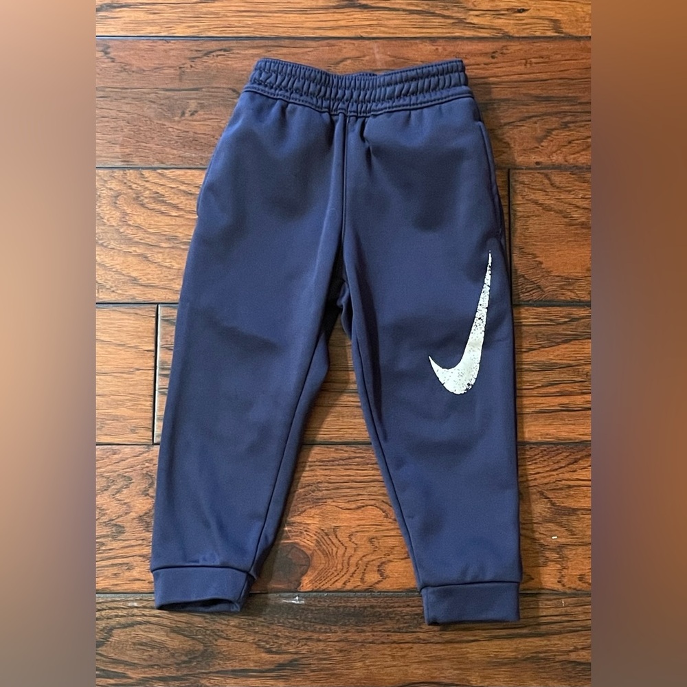 Nike Dri-Fit Blue Athletic Fleece Lined Jogger Pants Boys Kids Toddler Size 2T
